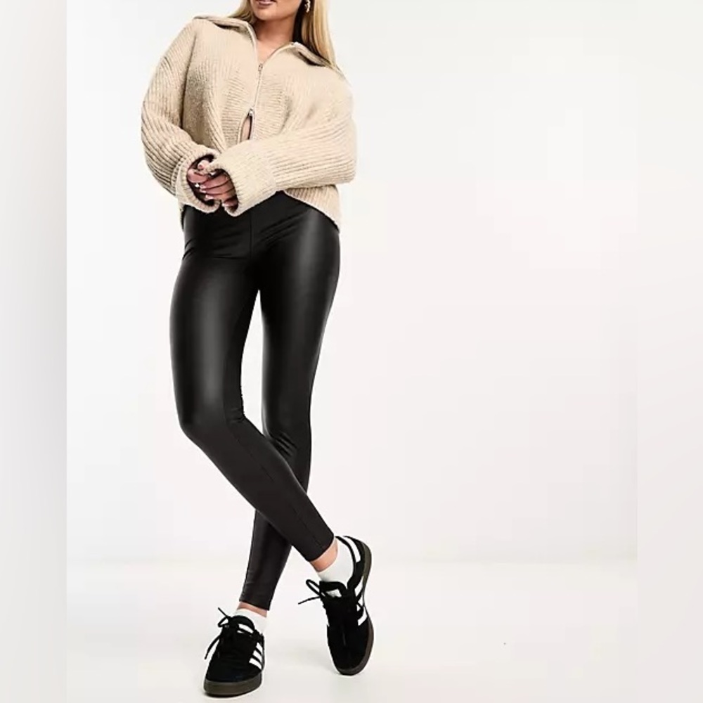 ASOS faux leather leggings